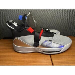 Nike Air Jordan XXXIII Metallic Silver Black All-Star SIZE: 16